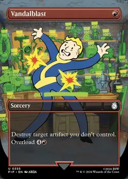 Vandalblast U Borderless Regular #355 | PIP Fallout | MTG - Image 1