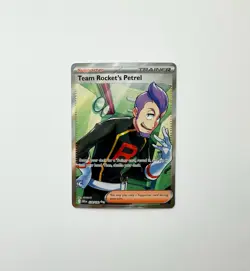 Pokemon Team Rocket's Petrel Trainer Ultra Rare 226/182 Holo EN - Image 1