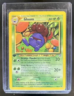 2000 Pokemon Neo Genesis 1st Edition Gloom #36/111 - Image 1