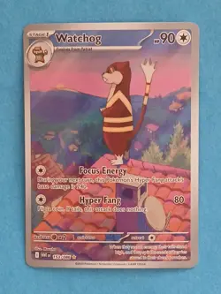 Pokemon Scarlet & Violet White Flare Watchog 153/086 Illustration Rare - Image 1