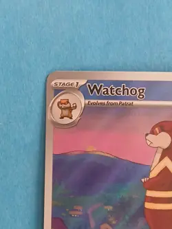 Pokemon Scarlet & Violet White Flare Watchog 153/086 Illustration Rare - Image 2