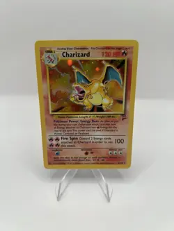 Pokemon TCG Charizard Base Set 2 Holo Rare 120 HP 004/130 English - MP - Image 1