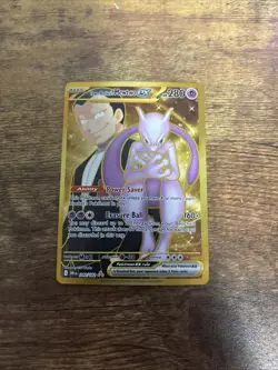 Pokemon TCG Team Rockets Mewtwo EX 240/182 Full Art Destined Rivals English - Image 1