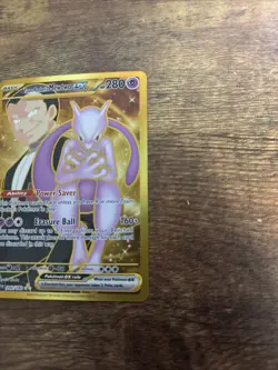Pokemon TCG Team Rockets Mewtwo EX 240/182 Full Art Destined Rivals English - Image 3