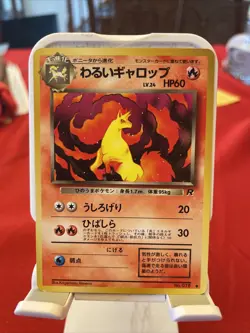 1996 Pokemon Nintendo Pocket Monsters Japanese Dark Rapidash Team Rocket No.#078 - Image 1