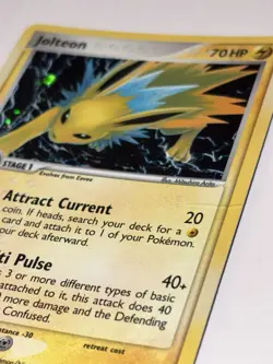 2005 Pokemon Jolteon EX Unseen Forces 8/115 - Holo Rare ⚡⚡See photos - Image 2