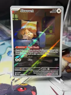 Skwovet 222/198 Illustration Rare Scarlet & Violet Pokemon Holo NM/M - Image 1