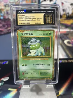2023 Pokemon Bulbasaur Japanese Classic Collection Holo CGC PRISTINE 10 001/032 - Image 1