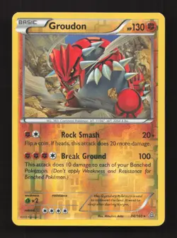 Groudon 84/160 Rare Primal Clash Reverse Holo Near Mint - Image 1