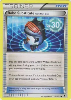 Robo Substitute - 102/119 - Uncommon LP, English Pokemon Phantom Forces - Image 1