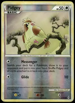 Pokemon Pidgey Common Call of Legends 67/95 HP Reverse Holo - Image 1