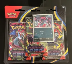 Phantasmal Flames Pokemon TCG Mega Evolution 3 Pack Blister Sneasel Promo NEW 🔥 - Image 1