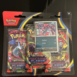 Phantasmal Flames Pokemon TCG Mega Evolution 3 Pack Blister Sneasel Promo NEW 🔥 - Image 3