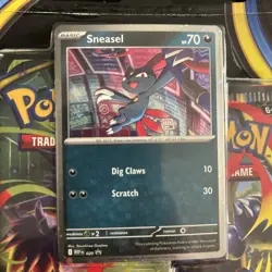 Phantasmal Flames Pokemon TCG Mega Evolution 3 Pack Blister Sneasel Promo NEW 🔥 - Image 5