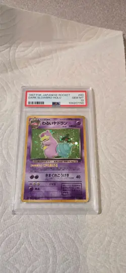 1997 Pokemon Japanese Rocket #80 Dark Slowbro Holo PSA 10 GEM MINT - Image 3