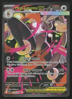Mega Lopunny ex 128/094 SIR Phantasmal Flames Pokemon English NM - Image 1
