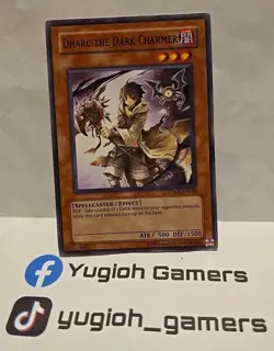 YUGIOH DHARC THE DARK CHARMER TDGS COMMON LIGHT PLAYED UNLIMITED - Image 1