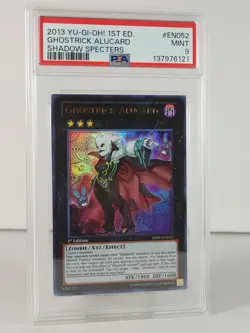 Ghostrick Alucard - YuGiOH - SHSP EN052 Ultra Rare - 1st ed - PSA 9 - Image 2