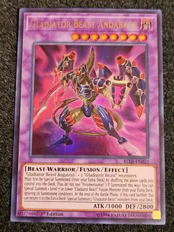 Gladiator Beast Andabata - BLLR-EN022 - Ultra Rare 1st Edition x1 - VLP - Image 1