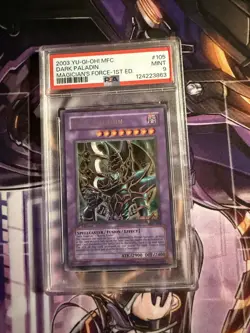 Yu-Gi-Oh 1st Edition Magicians Force Dark Paladin MFC-105 Ultra Rare PSA 9 Mint - Image 1
