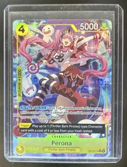 2026 One Piece Azure Sea's Seven Perona Rare Alt Art #OP14-111 - Image 1