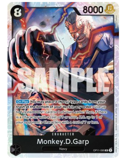 Monkey.D.Garp - OP11-095 SR Foil One Piece - Image 1