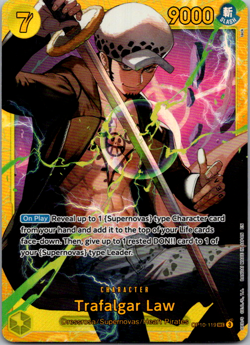 Trafalgar Law OP10-119 Royal Blood Secret Rare English NM One Piece - Image 1