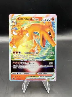Pokemon TCG Charizard VSTAR Crown Zenith Holo Ultra Rare Card 019/159 - Image 1