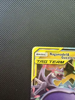 Naganadel & Guzzlord GX Cosmic Eclipse 2019 Secret Pokemon Card TCG - Image 2