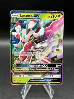 Lurantis GX 2017 Sun & Moon Full Art Ultra Rare Holo Pokemon Card 15/149 - Image 1