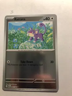 Pokemon TCG Perfect Order 60/88 Rattata Holo Card - Near Mint (NM) - Image 1