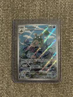 Pokemon TCG Garbodor 204/182 Holo Illustration Rare Card, Paradox Rift - Image 1