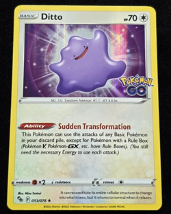 Ditto 053/078 Holo Rare Pokemon GO Pokemon TCG Card NM - Image 1