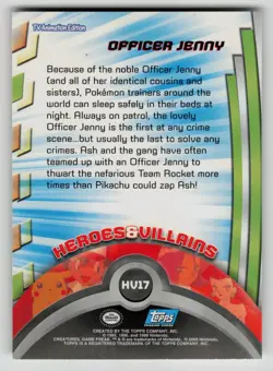 Officer Jenny #36 Topps Johto Trading Cards Series 3 Pokemon LP - Image 2