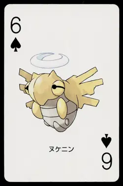 Shedinja 6 of Spades Kyogre Deck Playing Card Heavily Played - Image 1