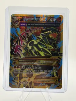 Pokemon Primal Groudon EX Full Art Ultra Rare Card 97/98 XY Ancient Origins LP - Image 1