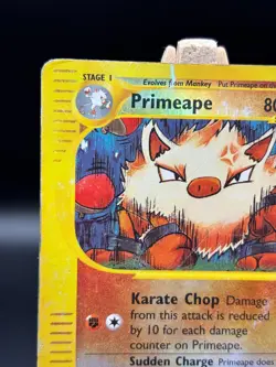 Pokemon TCG Primeape Reverse Holo Rare Card Aquapolis HP/DMG 029/147 (P3) - Image 2