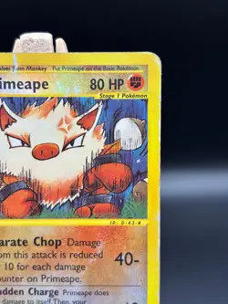 Pokemon TCG Primeape Reverse Holo Rare Card Aquapolis HP/DMG 029/147 (P3) - Image 3