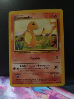 Pokemon TCG Base Set Charmander Card 046/102 MP - Image 1