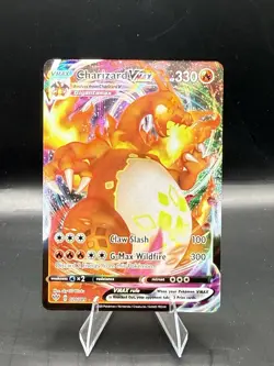 Pokemon TCG Charizard VMAX Darkness Ablaze Holo Ultra Rare Card 020/189 - Image 1