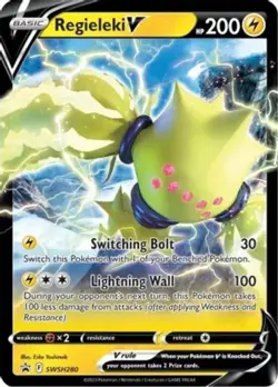Regieleki V - SWSH280 - SWSH Black Star Promos NM, English Pokemon SWSH Black St - Image 1
