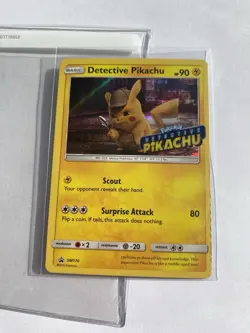 Detective Pikachu Pokemon’s Card 2019 SM170 Holo From The Movie - Image 1