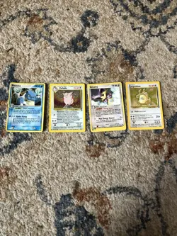 Pokemon TCG Holo Card Lot 4 Blastoise Clefable Delcatty Kangaskhan Vintage Mixed - Image 1