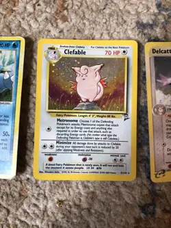 Pokemon TCG Holo Card Lot 4 Blastoise Clefable Delcatty Kangaskhan Vintage Mixed - Image 5