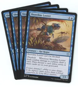 x4 Shoreline Looter - 0070 - Bloomburrow MTG (BLB) - U - Regular - Image 1