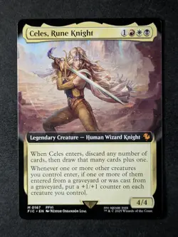 2025 MTG CELES, RUNE KNIGHT #0167 Final Fantasy Commander Mythic Rare - Image 1