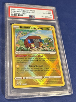 2023 POKEMON SW&SH CROWN ZENITH #051 RADIANT CHARJABUG PSA 10 GEM MINT - Image 1
