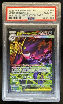 2026 Pokemon Mega Gengar ex Special Illustration Rare #284/217 PSA 10 - Image 1