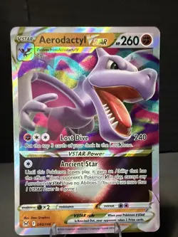 Aerodactyl VSTAR 093/196 Swsh11: Lost Origin Ultra Rare Holo 260 HP Pokemon Card - Image 1