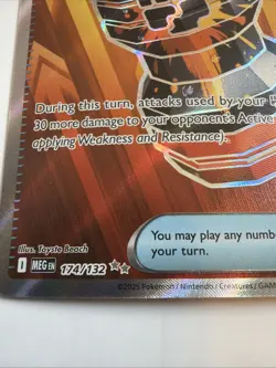 Pokemon Premium Power Pro Ultra Rare Holo Trainer-Item Card MEG-EN 174/132 - Image 4